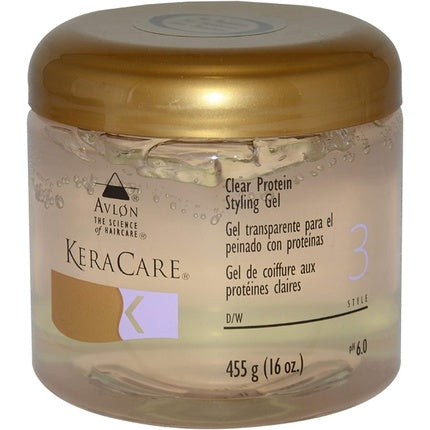 Avlon KeraCare Clear Protein Styling Gel 3-455g
