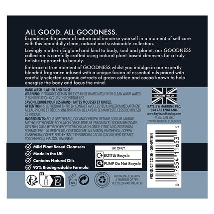 Baylis & Harding Liquid Hand Soap Wash with Dispenser Tonka Bean & Neroli 16.9oz 500ml