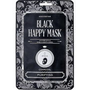 Vican Kocostar Black Happy Mask - Cleansing Face Mask With Charcoal, 1 Piece