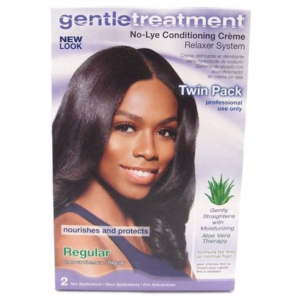 Gentle Treatment No-Lye Conditioning Creme Relaxer with Aloe Vera - Twin Pack
