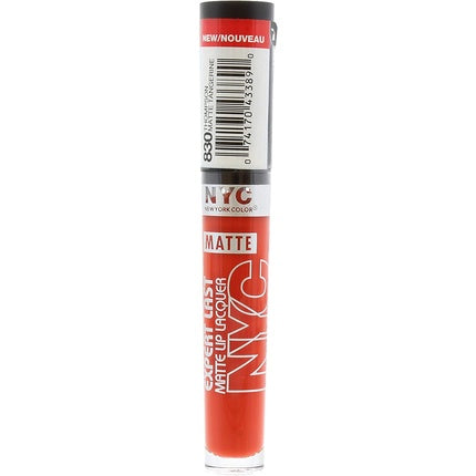 NYC Show Time Expert Last Matte Lip Lacquer 830 Orange Red