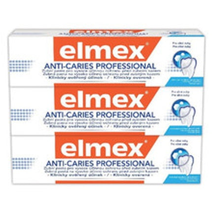 Elmex Anti Caries Professional Trio Toothpaste 3 X 75 Ml
