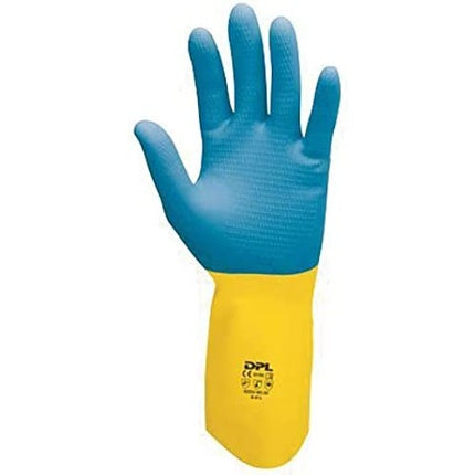 Ico Mbx-M Gloves, Set Of 2, Yellow/Blue