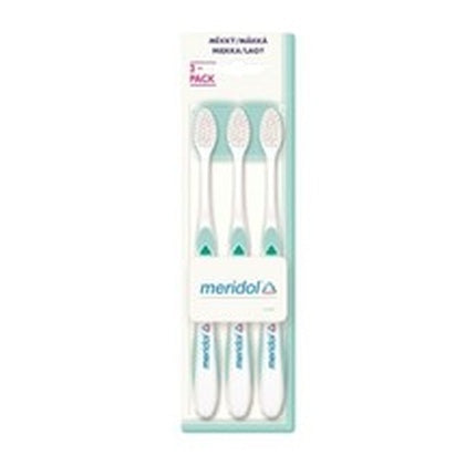 Meridol Set Of Soft Toothbrushes 3 Pieces