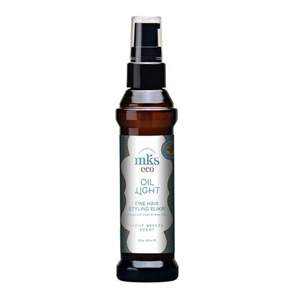 MKS eco Oil Light Hair Styling Elixir Moroccan Argan and Hemp Seed Oil 2 Fl Oz