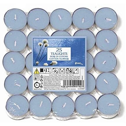 Price's Candles Tealights Pack Of 25 Cotton Flowers