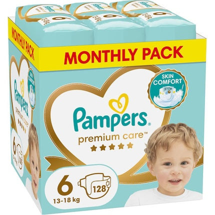 Pampers Premium Care Max Size 6 Diapers - 128 Count