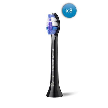 Philips Sonicare Sensitive Electric Toothbrush Black 8 Pieces