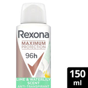 Rexona Women Maximum Protection Deodorant Spray Anti-Transpirant Lime & Waterlily 150ml