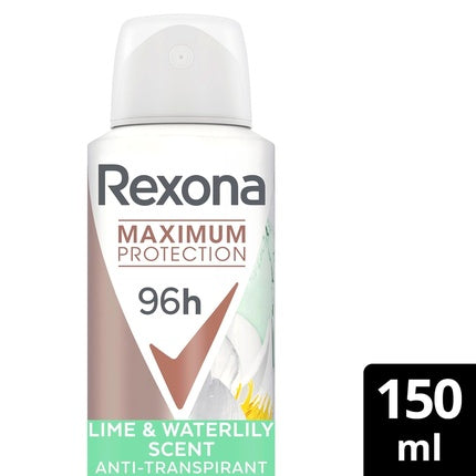 Rexona Women Maximum Protection Deodorant Spray Anti-Transpirant Lime & Waterlily 150ml