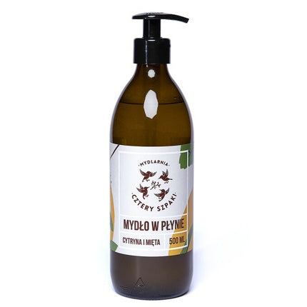 Mydlarnia Cztery Szpaki Liquid Soap Lemon And Mint 500ml