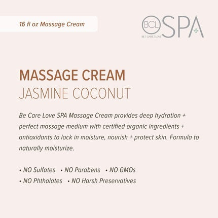 BCL Spa Jasmine Coconut Massage Cream