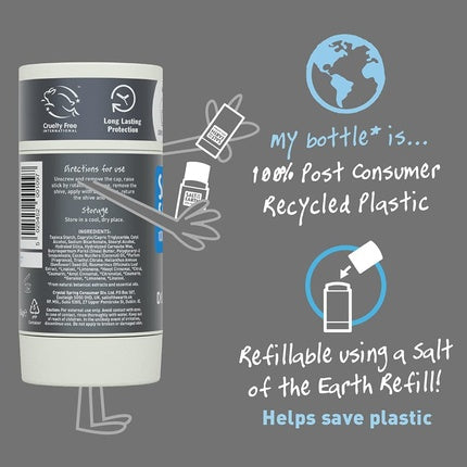 Vetiver & Citrus Natural Deodorant Stick Refillable 84g