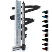 Wonderskin 1440 Longwear Black Glitter Eyeliner Pencil Waterproof Sharpenable Smudge Proof Eye Liner Pencil Black Truffle