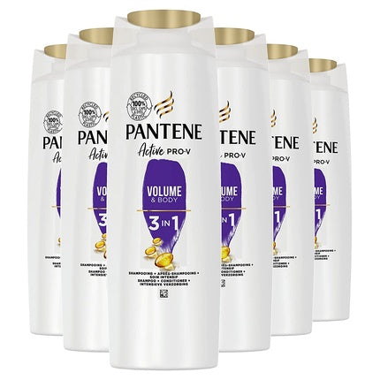 Pantene Pro-V Volume & Body 3-in-1 Shampoo Conditioner and Intensive Care for Fine and Flat Hair 225ml