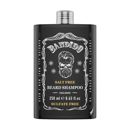 BANDIDO Beard Shampoo 250ml - Natural Beard Care without Salt & Sulfate - Masculine Scent
