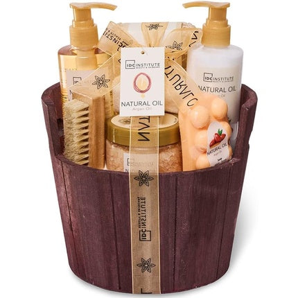 CESTA Regalo Madera COSMÉTICA Natural Oil 7 PIEZAS