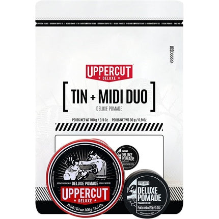 Uppercut Deluxe Pomade Tin and Midi Duo Professional Water-Based Pomade