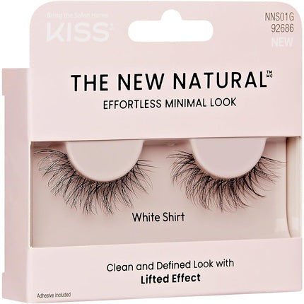 KISS The New Natural False Eyelashes Full Strip Lash 01 1 Pair