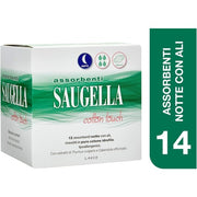Saugella Cotton Touch Exterior Pads Sanitary Napkins Night
