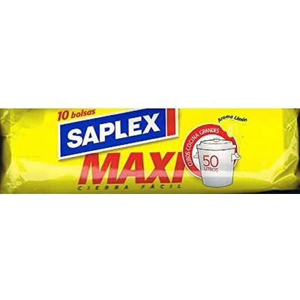 Saplex Anti-Drip Easy Close Bin Bags for Large Kitchen Bins 50 Litre (70 x 75cm)
