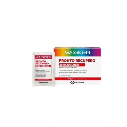 Marco Viti Pharmaceuticals Massigen Pronto Recupero Zero Sugar 14 Sachets