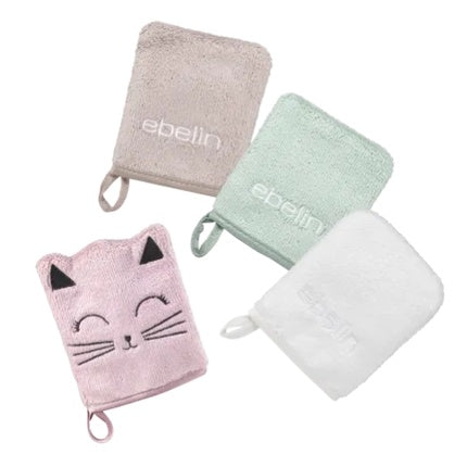 Ebelin Ultimate Microfiber Facial Gloves - 2-Pack For Daily Refresh And Deep Cleansing