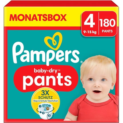 Pampers Baby-Dry Maxi Diapers Size 4 (9-15kg) with Stop and Protect Pockets