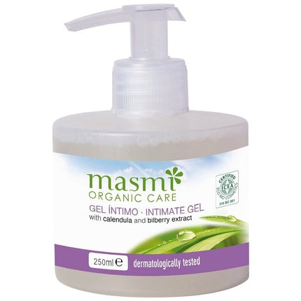 Masmi Organic Care Intimate Gel Gentle Intimate Hygiene Gel With Calendula And Blueberry Extract 250ml