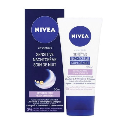 Nivea Essentials Night Cream Sensitive Spf 15