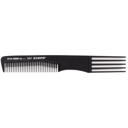 Professional Hair Comb Active Carbon Fiber Series 507 195x27mm - Kiepe Italia