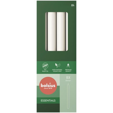 Bolsius Dinner Candles Cloudy White 230x20