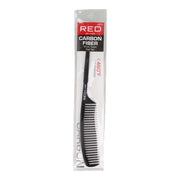 Red Kiss Carbon Wide Teeth Rat Tail Comb