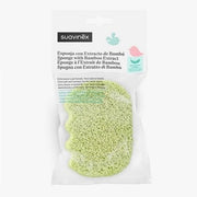 Suavinex Bamboo Extract Bath Sponge for Babies and the Whole Family Sensitive Skin Extra Soft Delicate Fragrance Green