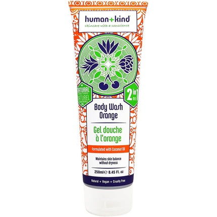 Human+Kind Orange Body Wash 2 in 1 with Coconut Oil 8.45 fl oz/250 ml