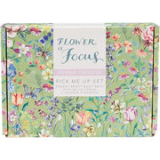 Heathcote & Ivory Flower of Focus Pick Me Up Gift Set 100ml Body Wash 100ml All Purpose Rich Cream 2 x 30g Shower Steamers Cruelty Free Vegan Friendly