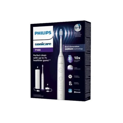 Philips Sonicare Electric Toothbrush 7100 White with 12 Brushing Settings