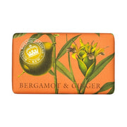 The English Soap Company Royal Botanical Gardens Kew Wrapped Soap Bar Luxury Bergamot Shea Butter Soap Bar 240g - Bergamot & Ginger Scent