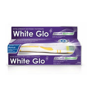 White Glo 2 In 1 Whitening Toothpaste With Mouthwash 100ml + Toothbrush