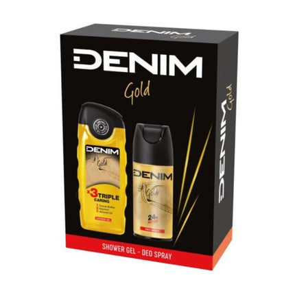 Denim Gold Duo Gift Set Deodorant Spray 150ml and Shower Gel 250ml