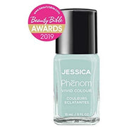 Jessica Phenom Vivid Colour Nail Polish Long-lasting Gel-like Nail Polish without UV Lights Celestial Blue 14ml