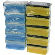 B+S Sponge Pot Cleaner - 5 Pieces, Assorted Colors, Each Sponge 9x7x4 Cm