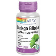 Solaray Ginkgo Biloba Dietary Supplement 60 Plant Capsules