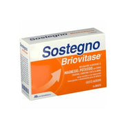 Montefarmaco Briovitase Support Dietary Supplement Of Magnesium And Potassium Orange Flavor 14 Sachets