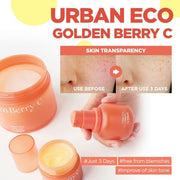 THESAEM Urban Eco Golden Berry C Ampoule with Micro-Vitamin Bubble & Vitamin C - Blemish Clearing, Tone Correcting & Dark Spot Lifting Ampoule - Hydrating Facial Serum 1.01 fl.oz.