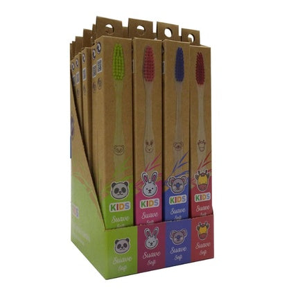 Lovyc Kids Soft Bamboo Toothbrush Box Of 24