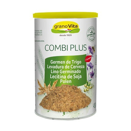 Granovita Combi Plus 450g A Blend Of Wheat Beer Yeast Sprouted Linseed Soy Lecithin And Pollen