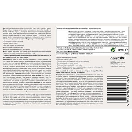 Rust-Oleum 4080303 Chalky Finish Cream 750 Ml Bruguer Painting, Cream, 25th