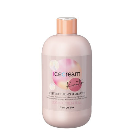 Inebrya Ice Cream Keratin Restructuring Shampoo For Hair With Keratin 300ml