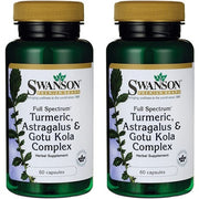 Swanson Full Spectrum Turmeric Astragalus & Gotu Kola Complex 60 Capsules